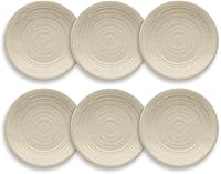 Vista 1 de Abode Homewares TarHong Planta Artisan Solid Salad Plate, 8.5", Planta (Majority Plant Based with Melamine Binder), Shatterproof, Indoor/Outdoor