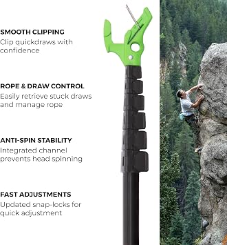 TRANGO Beta Stick EVO - Adjustable Climbing Stick Clip Tool