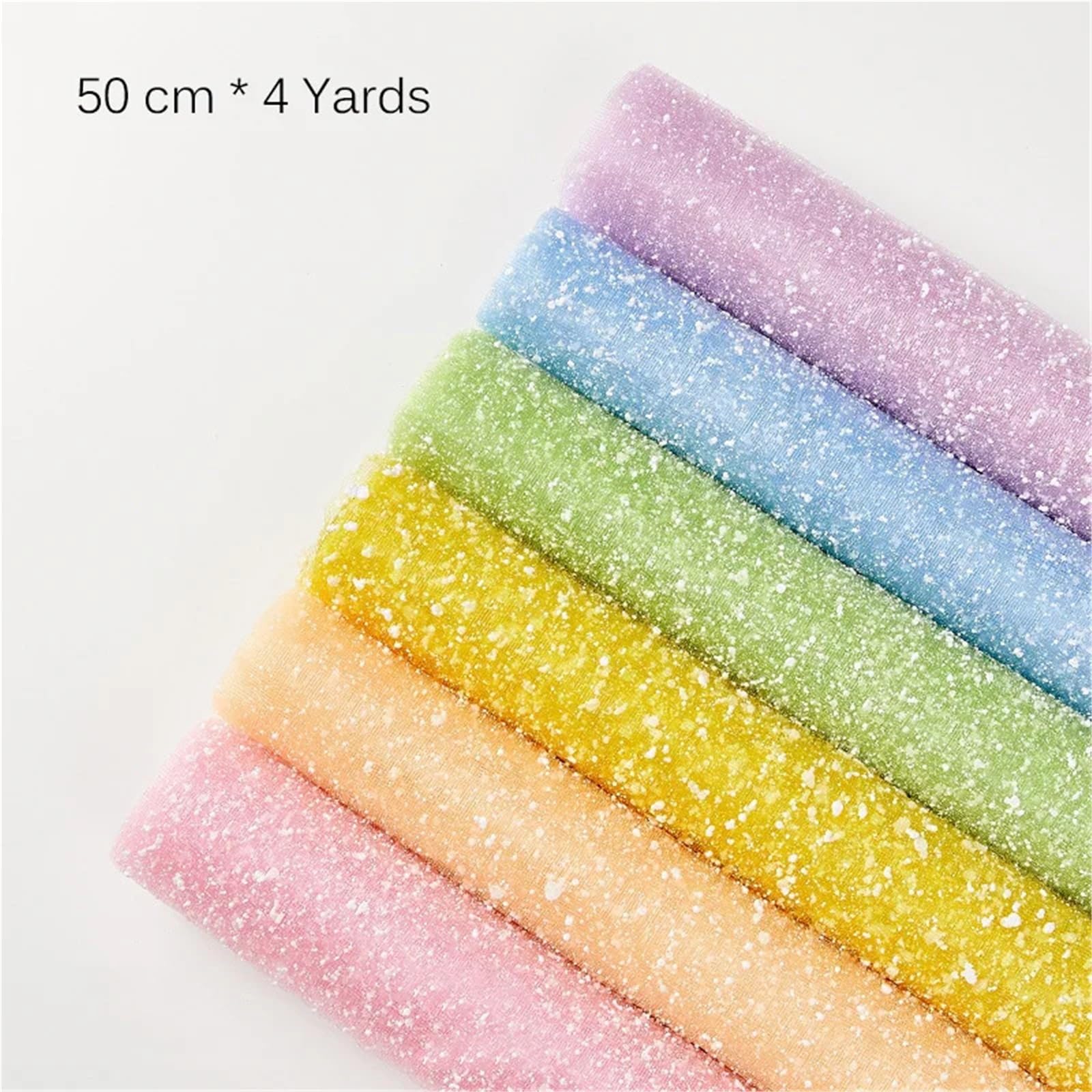 2 rollos de hilo nieve for envolver ramo 50cm x 4 yardas Para Envoltorios
