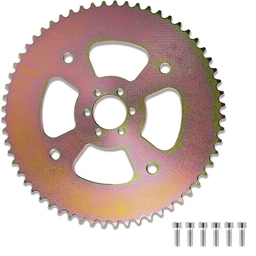 JMCHstore 60T High Torque Rear Chain 6 Hole Sprocket # 40 41 420 for Coleman CT100U CC100X Mega Moto MMB80 105 Baja Doodle Bug DB30 Motovox MBX10 Mini Bike