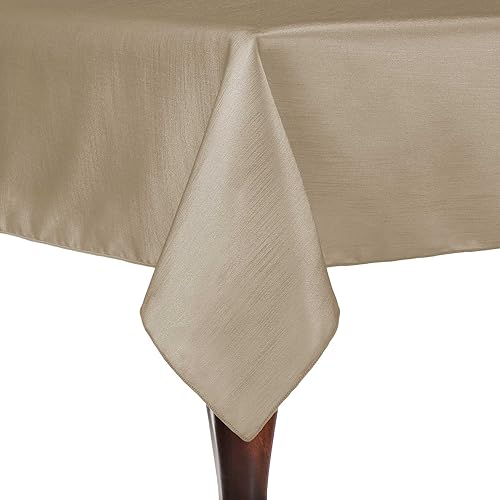 Miniatura 8 de ULTIMATE TEXTILE Majestic - Mantel rectangular reversible Shantung Satin (60 x 144 pulgadas), color verde cazador