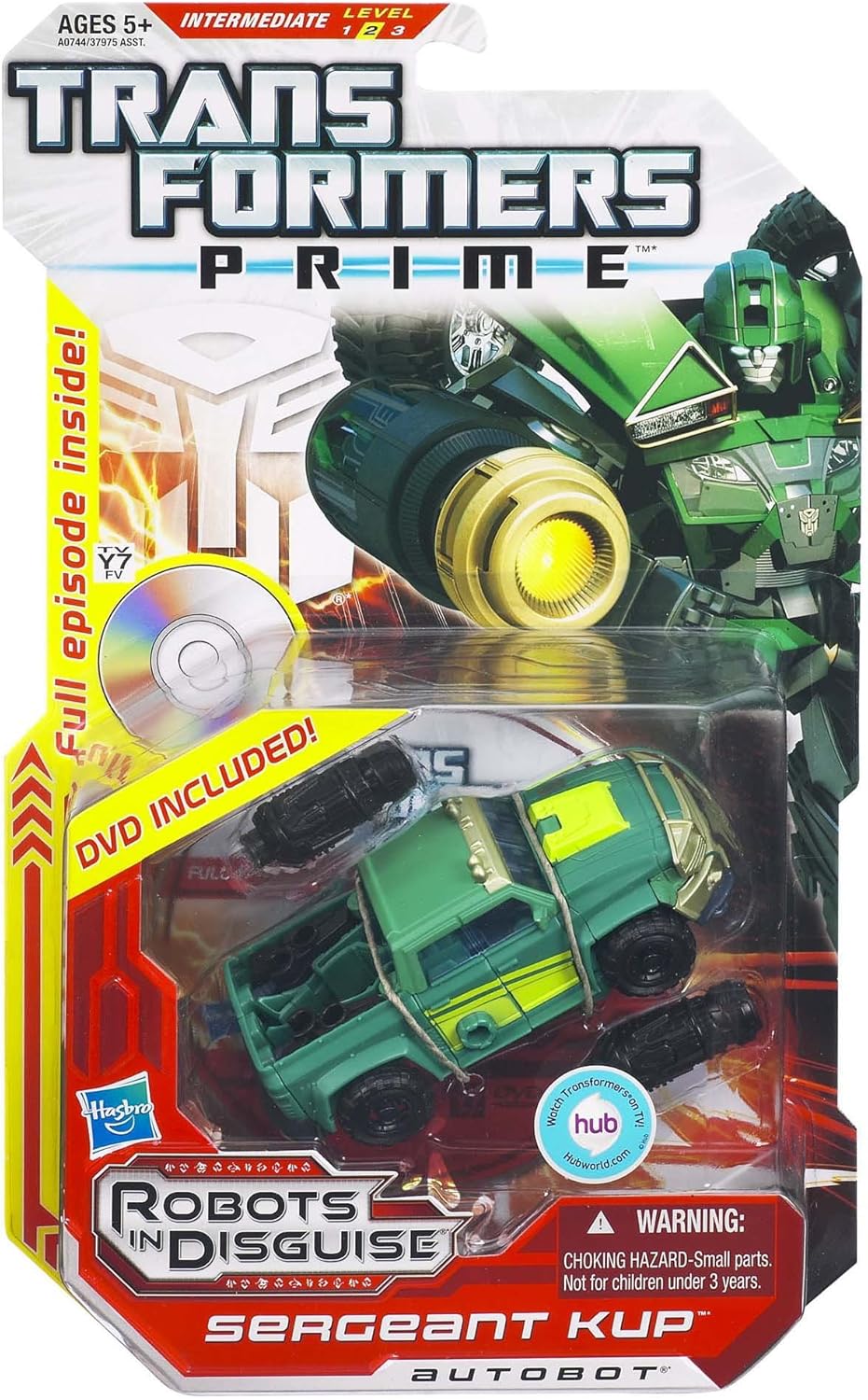 Transformers Prime Robots in Disguise Deluxe Action Figure Sergeant Kup [Snap-On Cannons!]