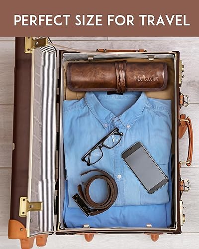 Miniatura 6 de Neceser para hombres, bolsa de viaje con ganchos, bolsa de aseo colgante para artículos esenciales de viaje, kit de dopp impermeable para hombres,