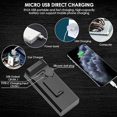 Vista 3 de Luces de bicicleta, luz de bicicleta para montar por la noche, faro LED de bicicleta de 10000 lúmenes, faro de bicicleta recargable, luces