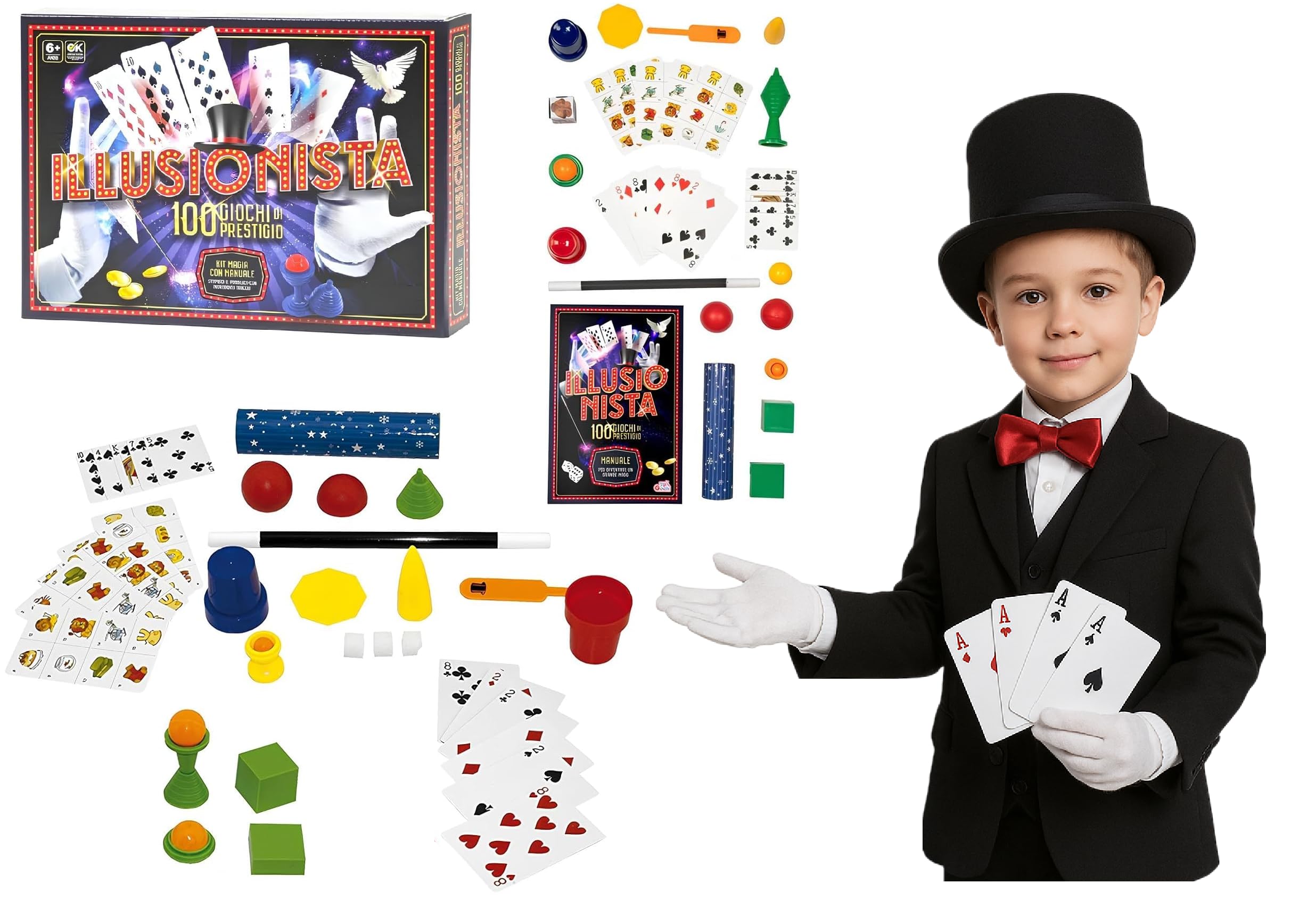 MOMOMAGE Super realistica spugna mattoni trucchi magici divertente