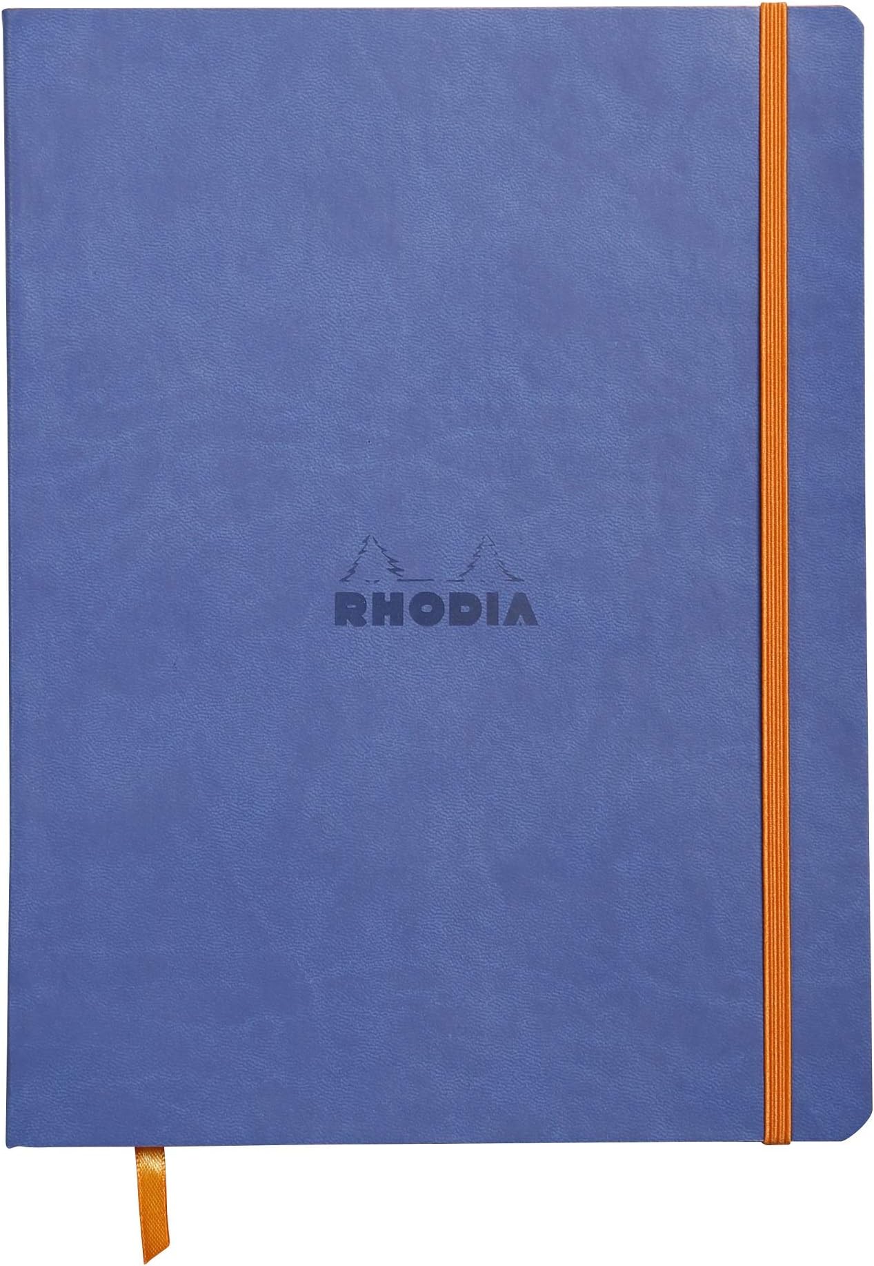 Rhodia Rhodiarama SoftCover Notebook - 80 Dots Sheets - 9 3/4 x 7 1/2 - Sapphire Cover (117558C)