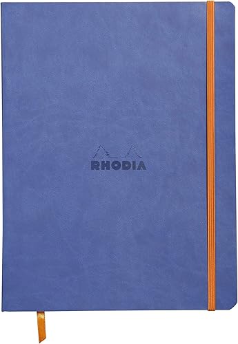 Miniatura 6 de Rhodia Rhodiarama - Cuaderno de cuero sintético con tapa blanda, 3.17onzas, suave forro de papel marfil, 16 colores, 3 tamaños, gran diario, cuaderno