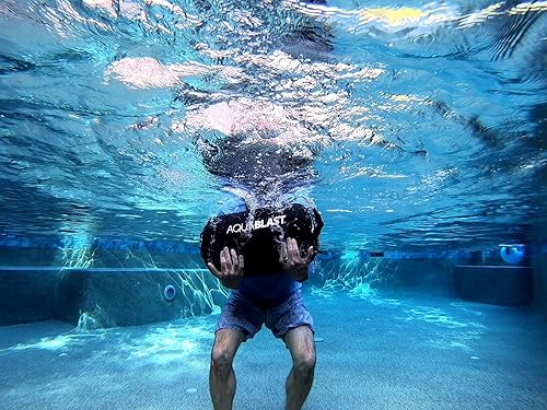 Miniatura 5 de AquaBLAST - Saco de boxeo portátil para piscinas y spas de natación Entrenamiento de cuerpo completo y de bajo impacto de resistencia al agua