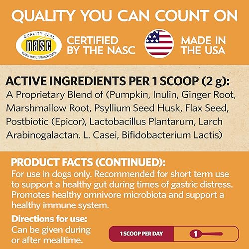 Miniatura 8 de Fidobiotics Smooth Move Probiótico para perros, porción de 7 días para malestar estomacal y transición de alimentos, salud intestinal digestiva para