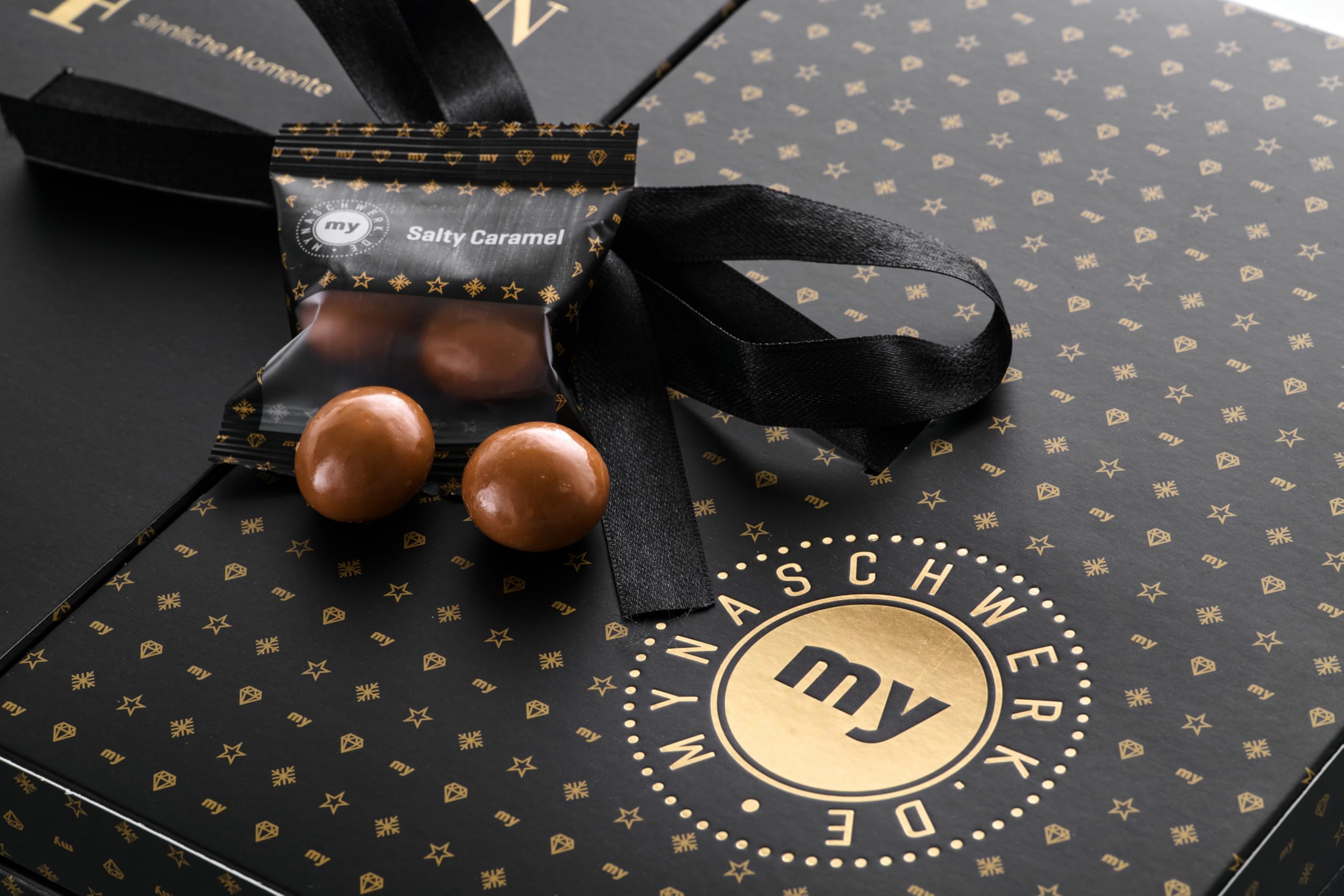 MYNASCHWERK.DE - Lakritz Adventskalender -320g - Gold Selection