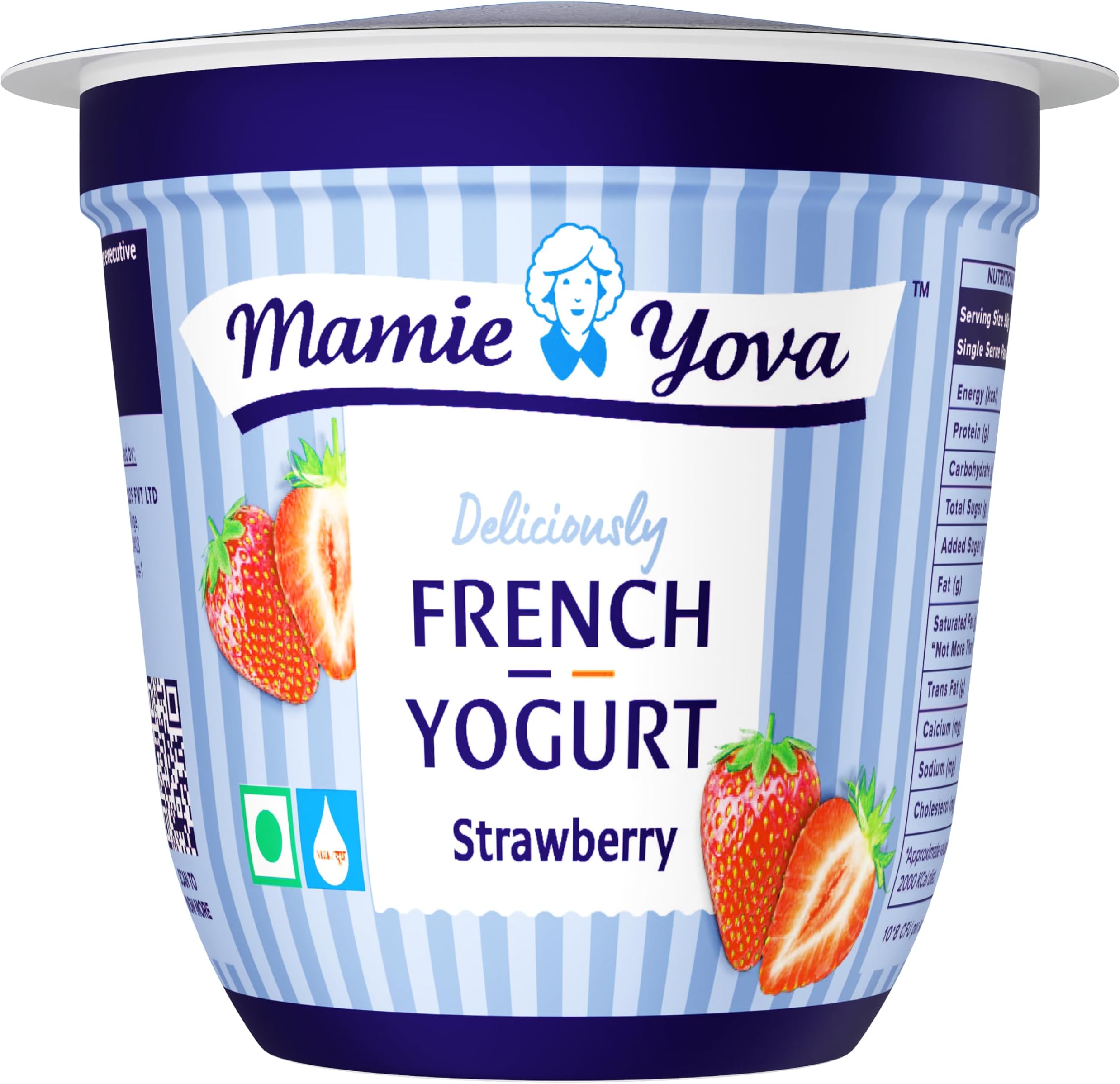 Mamie Yova French Yogurt Strawberry, 90 g