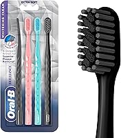 Oral-B 3D White Brilliance Extra Soft Whitening Toothbrushes, 4 Pack - Tough on Plaque, Gentle on Gums