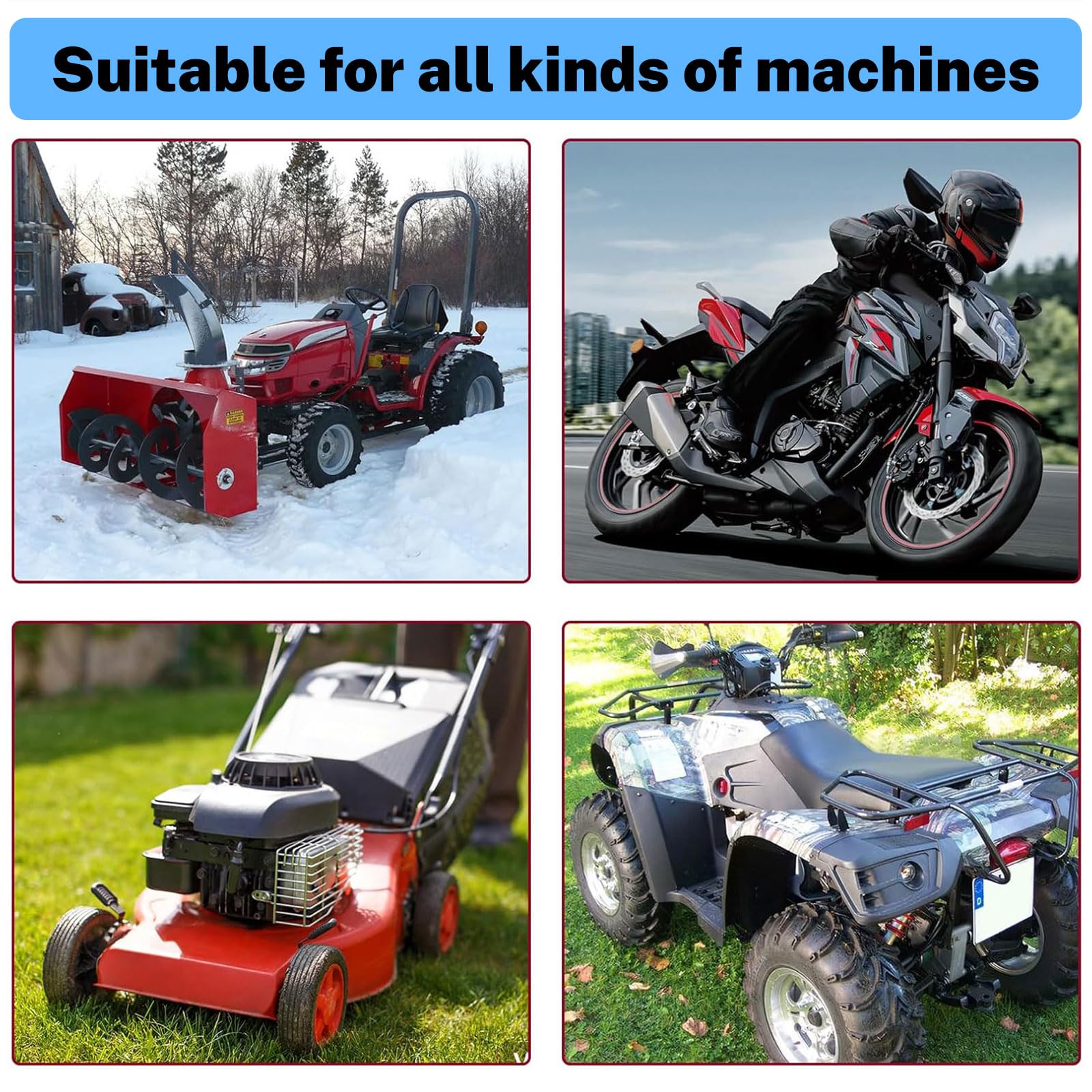 2 Stück Benzinschlauch Set 2 Meter Mit Filter & Schlauchschellen