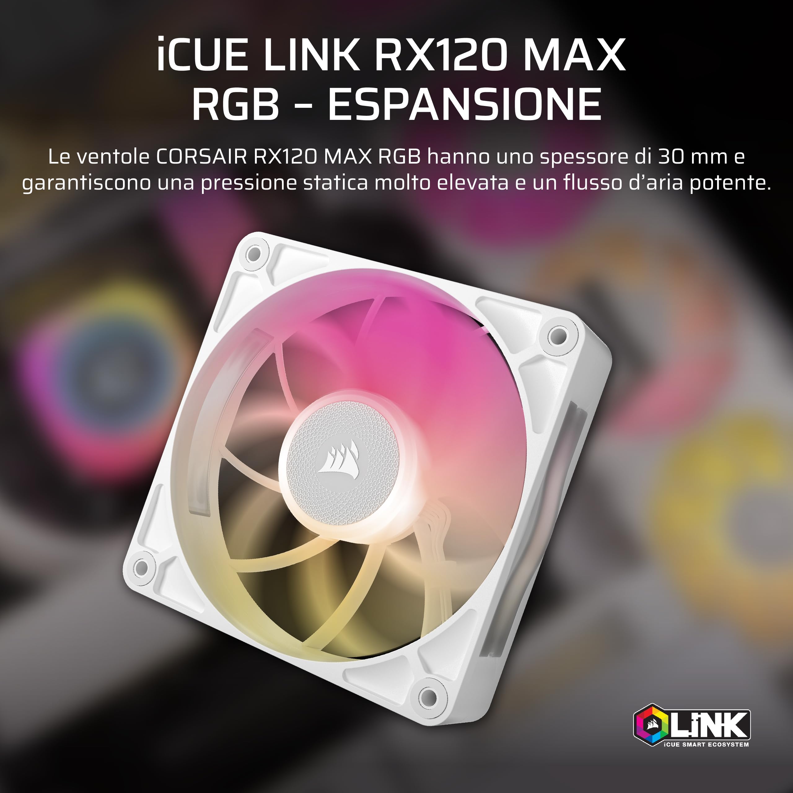 Corsair iCUE LINK RX120 Max RGB Fan - Dettaglio