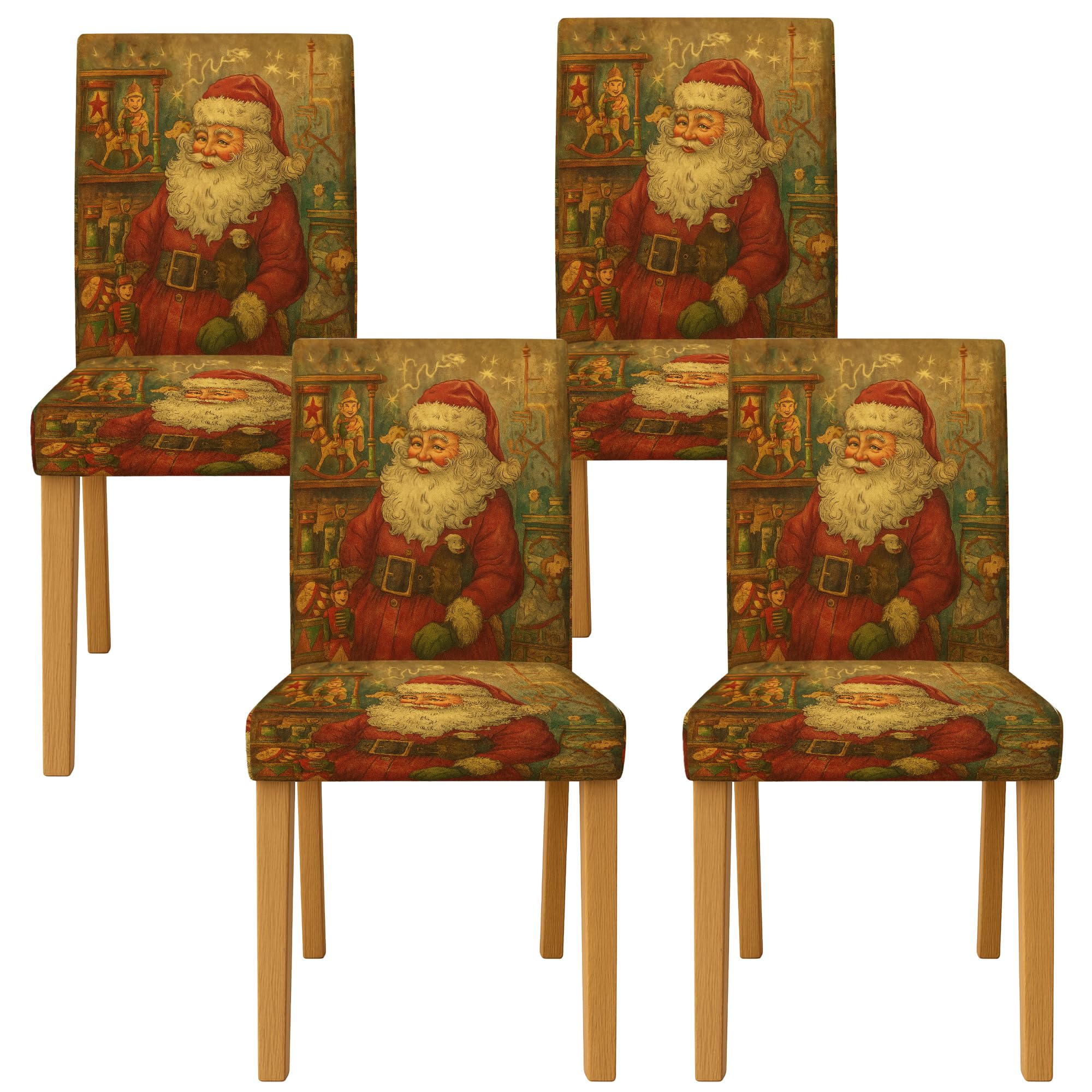 Housses de chaise de salle à manger vintage lot de 4