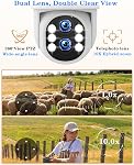 Security Camera System Outdoor Wireless for Home, ZHXINSD Dual Lens 6MP 10X Hybrid Zoom 360° Auto-Track 4 Cameras Set with 12.5" Monitor, 2.4/5G 10CH 4K NVR 24/7 Record Two-Way Audio 1TB HDD