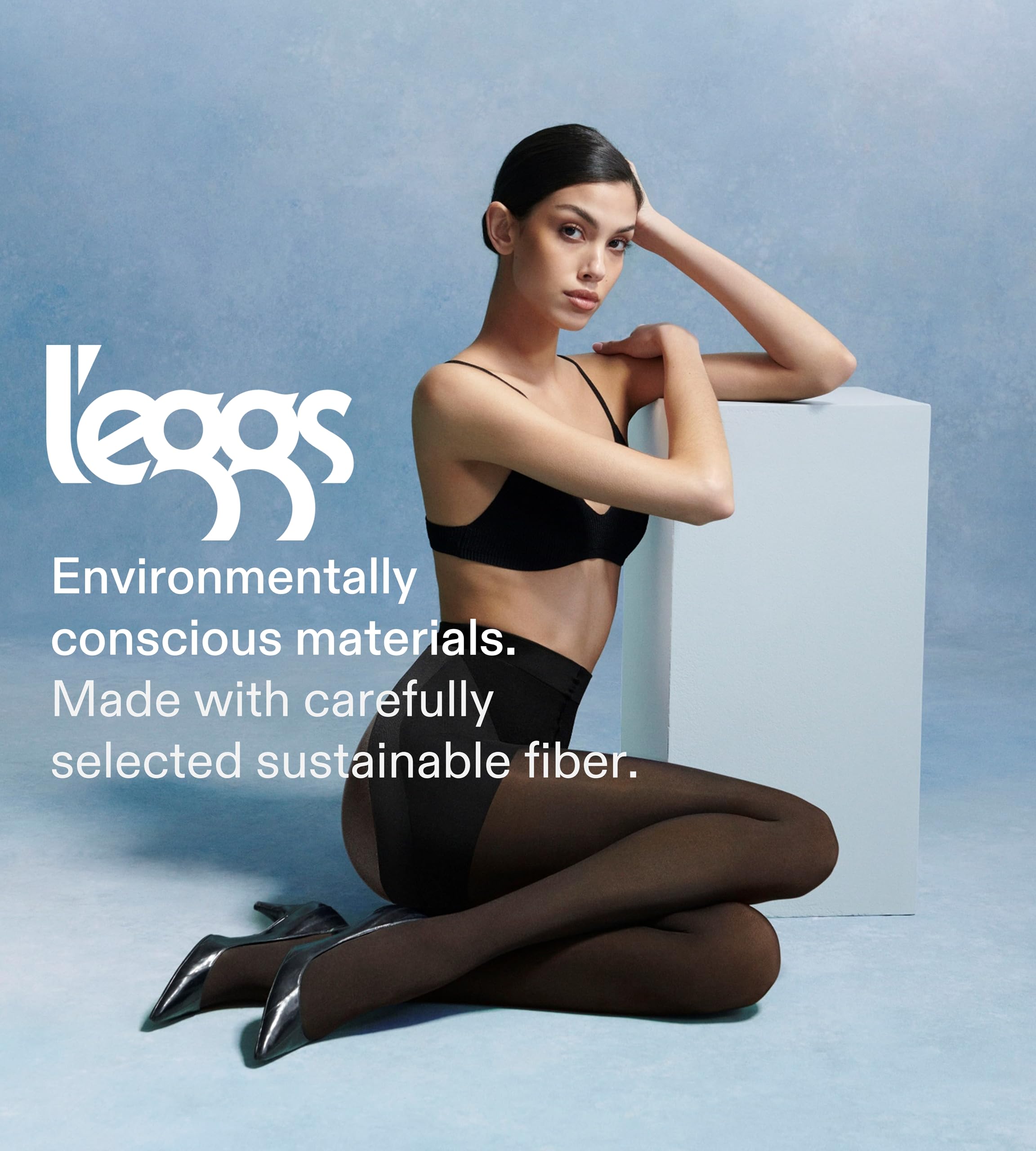 L'eggs Mallas moldeadoras de contorno opacas de 360 grados para mujer para estilo esculpido y comodidad