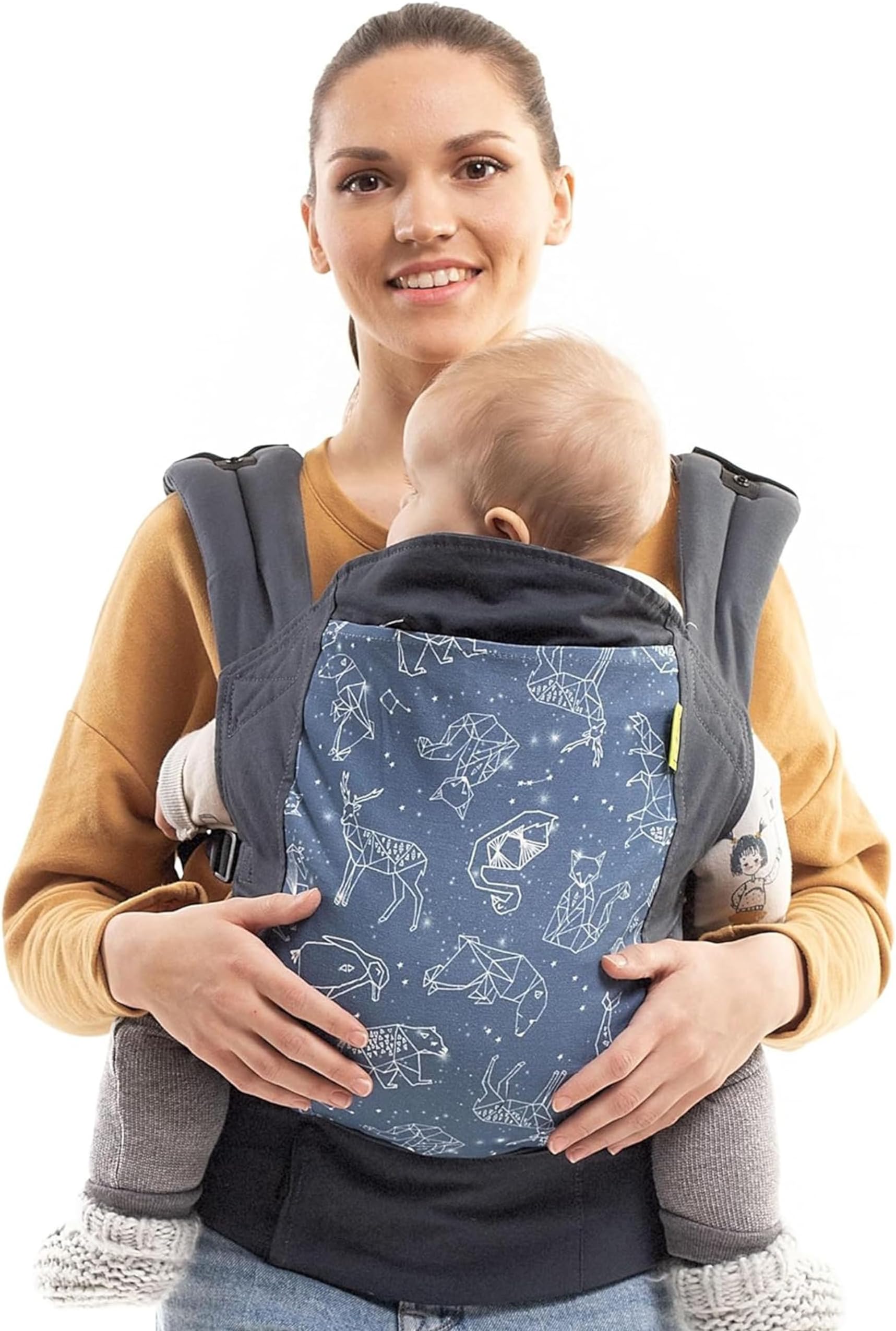 BobaBaby Carrier - Backpack or Front Pack Baby Sling for 7 lb Infants and Toddlers Up to 45 Pounds (Constellation)