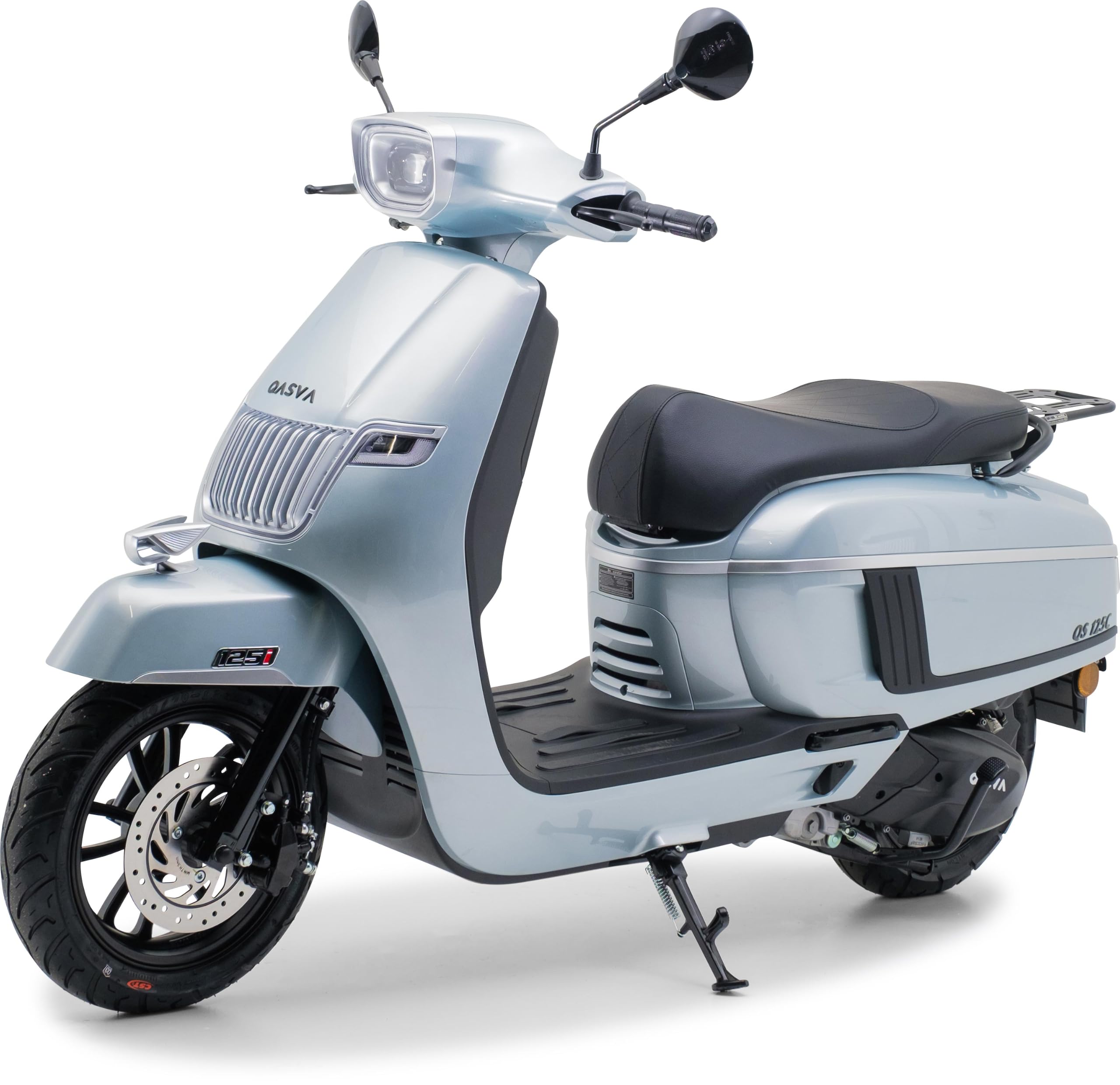 Burnout Motorroller QS125 C 125 ccm 99 km/h Euro 5+ Silber