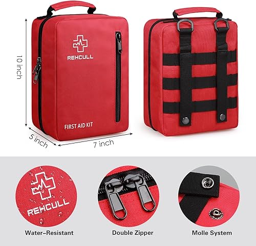 Miniatura 4 de Kit de primeros auxilios para el hogar, 410 piezas de alta calidad bien organizados, kits médicos grandes de supervivencia para viajes, camping,