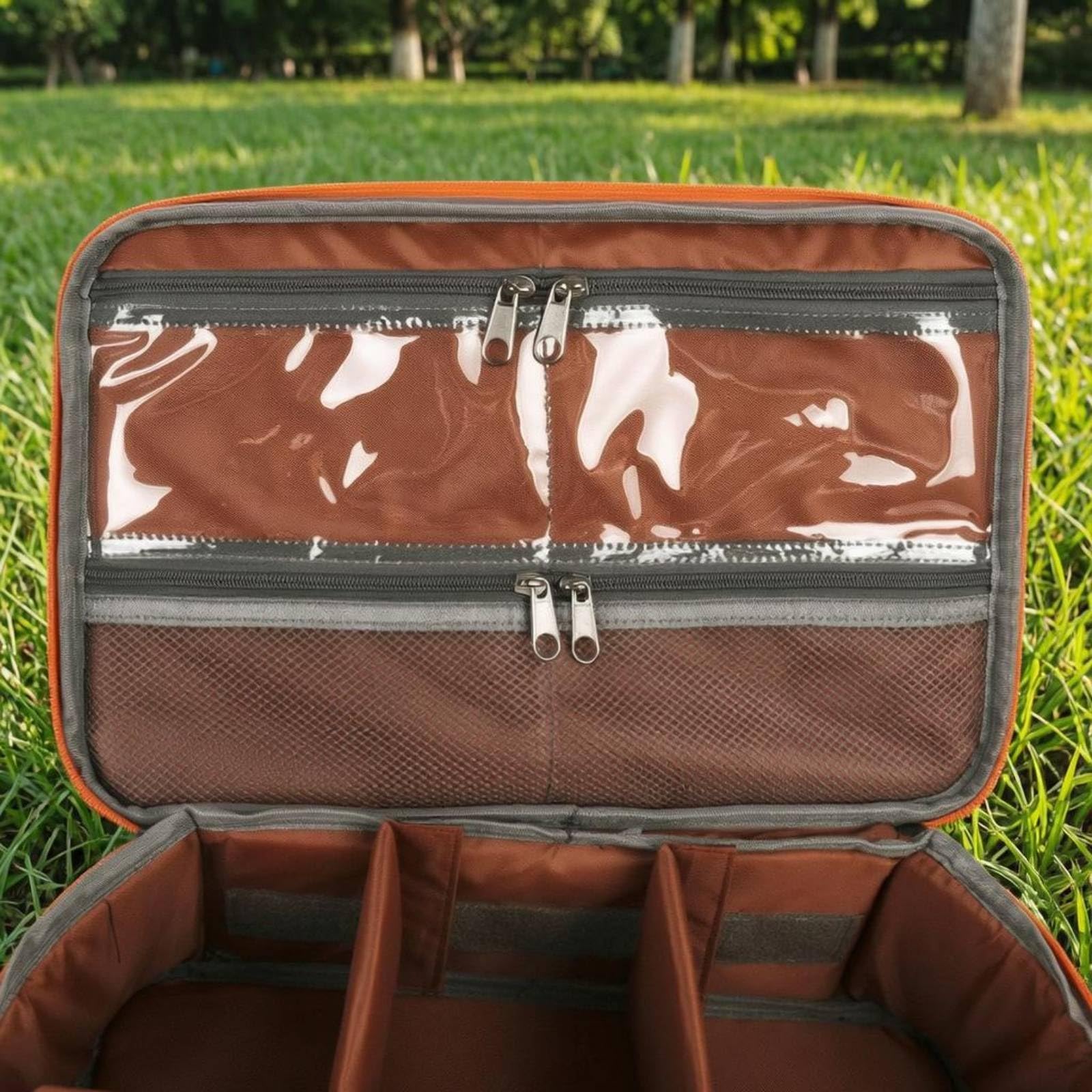 Angelrollen-Organizertasche Reißverschluss Angelrollen-Tasche Verstellbarer Schulterriemen Angelzubehör Tasche