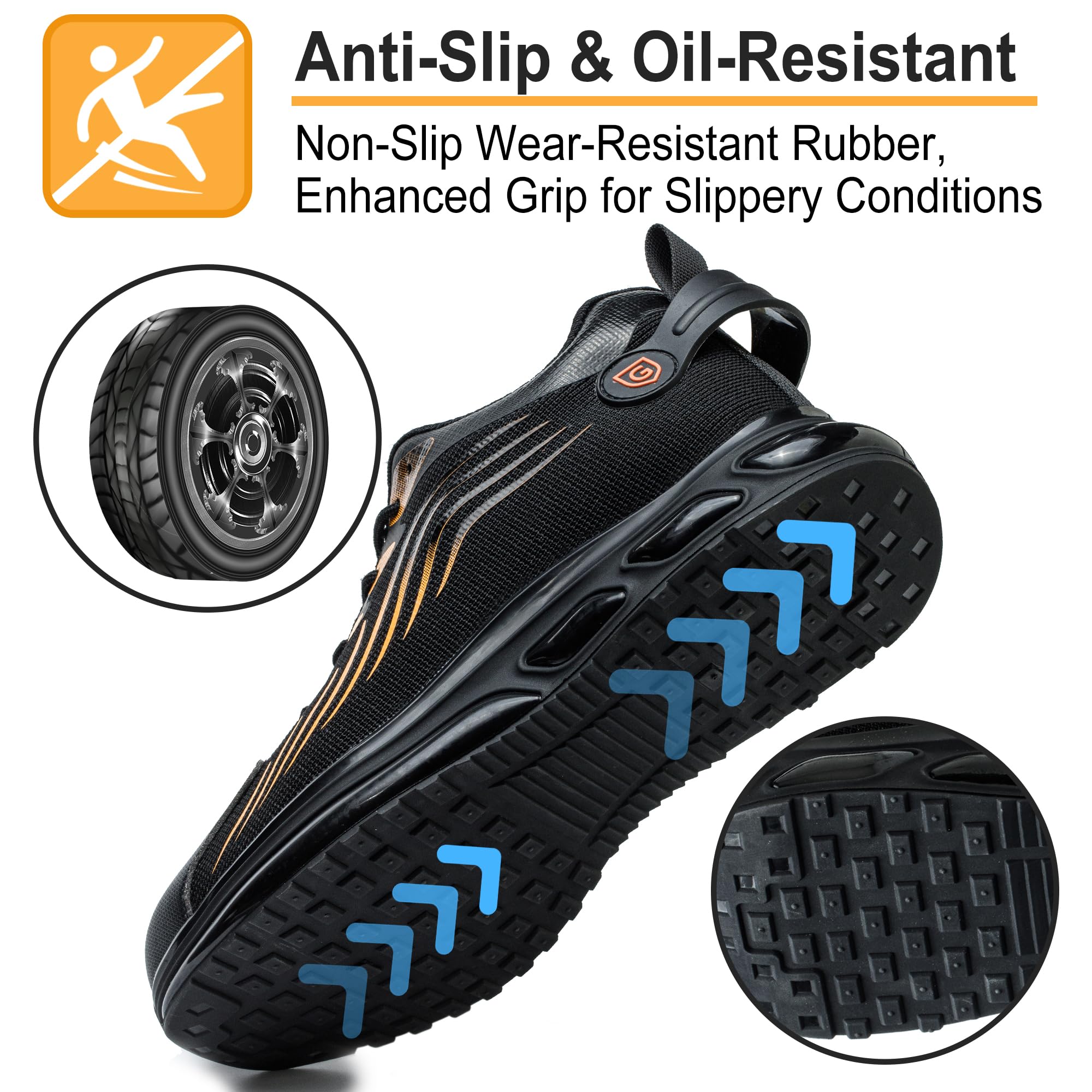 Scarpe Antinfortunistiche Uomo Donna Scarpe Antinfortunistica con Punta in Acciaio Leggero Scarpe da Lavoro Antiforatura Comodo Moda Scarpe Protettive Industriali Ammortizzazione 38EU-46EU