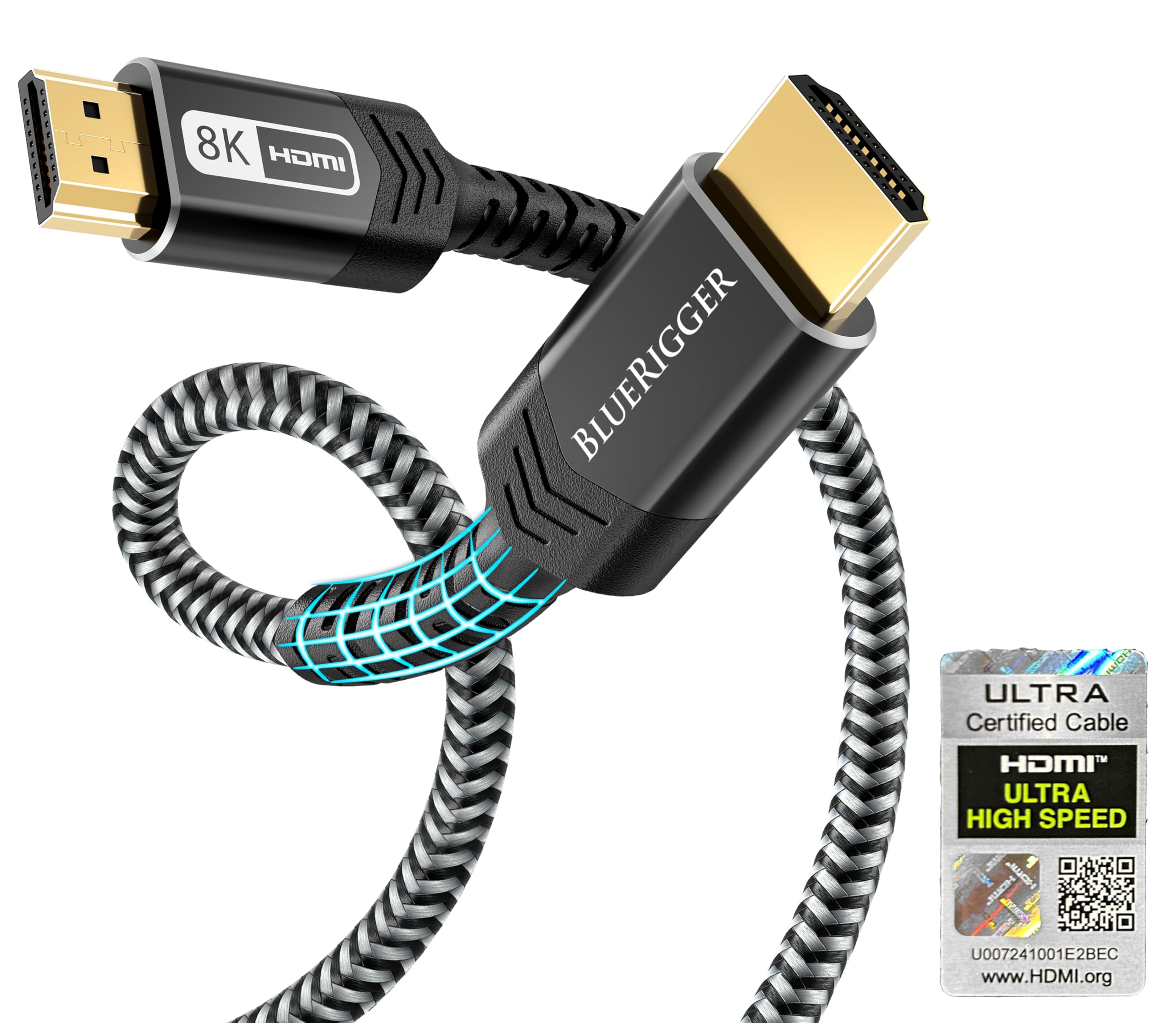 Amazon.com: BlueRigger 10K 8K Certified HDMI 2.1 Cable 48Gbps