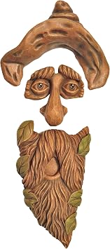Red Carpet Studios Tree Face Outdoor Decor Wood-Like Hand Painted Sculpted Resin, Hank