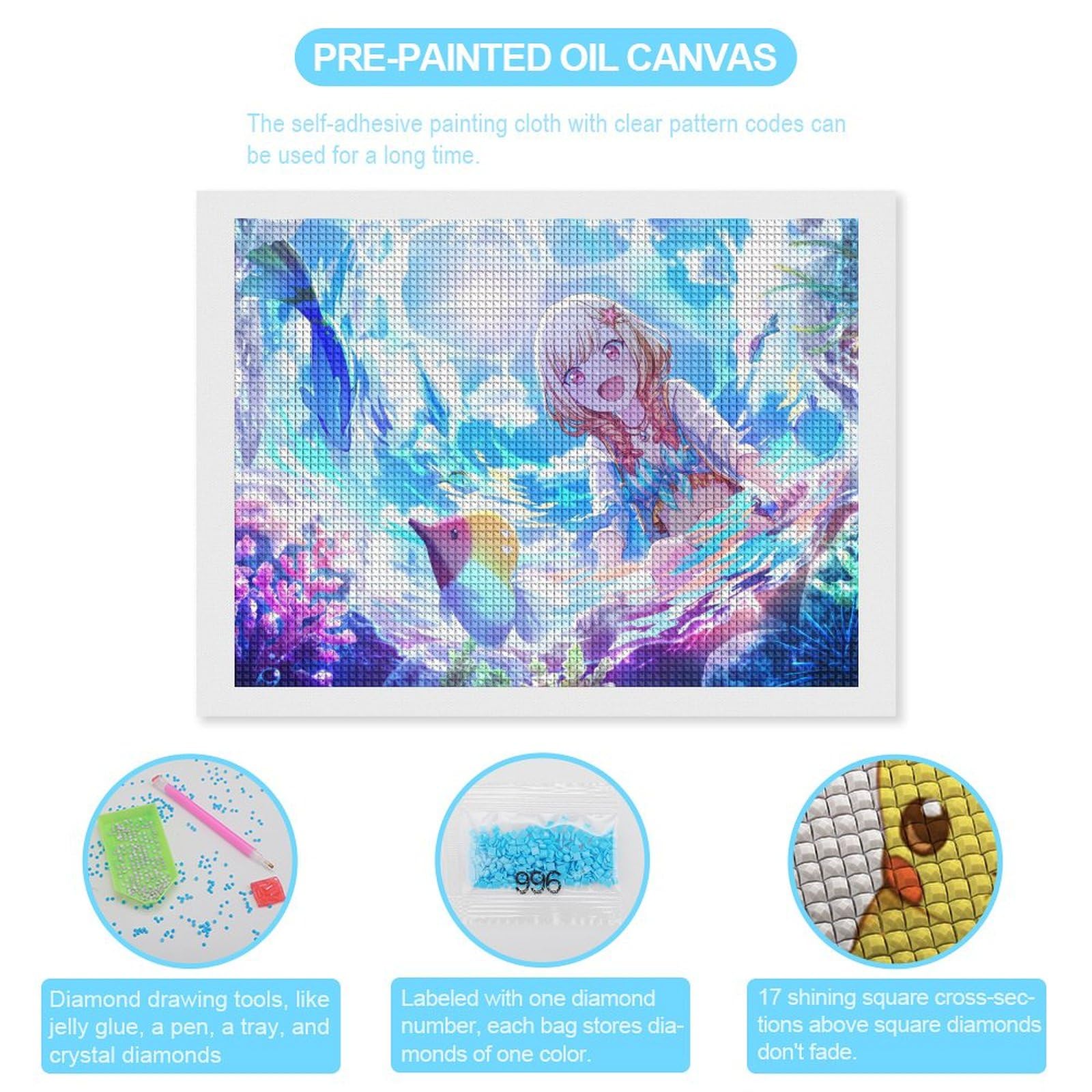 Amazon.co.jp: 天馬咲希 ダイヤモンドアート 四角いビーズ