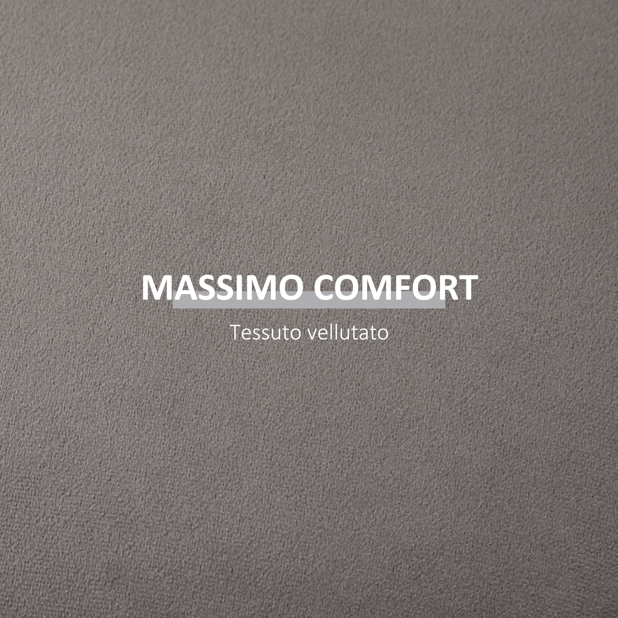HOMCOM Pouf Poggiapiedi in Velluto con Contenitore, Coperchio 2 in 1 con Imbottitura e Lato in Legno, Tavolino da Caffè Rotondo Ø44 x 47.5cm, Grigio