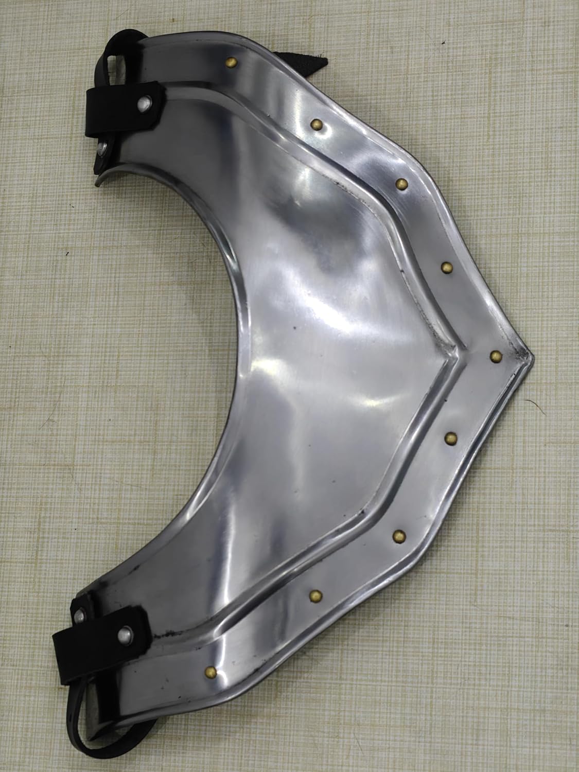 Medieval Iron Gorget Neck Plate Armor, 18 Gauge Steel, Neck Protector Renaissance Knight Fantasy Warrior Costume Accessory Replica SCA LARP