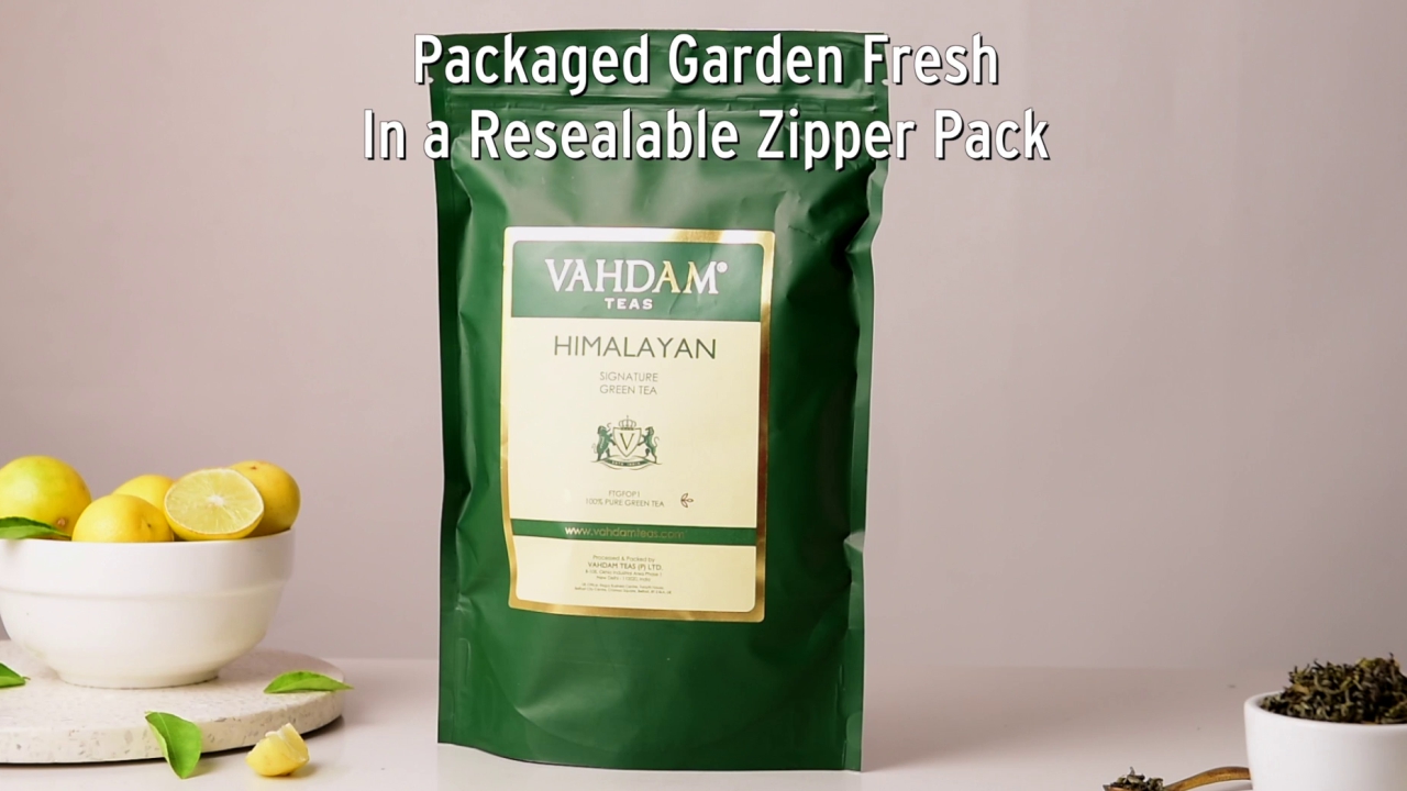 VAHDAM, Himalayan Grüner Tee (340g) 100% Reiner Grüntee Aus Dem Himalaya, Indien | Vegan, Glutenfrei, Laktosefrei | Frisch & Direkt Von Der Quelle In Indien | Grüner Tee Lose – Bild 8