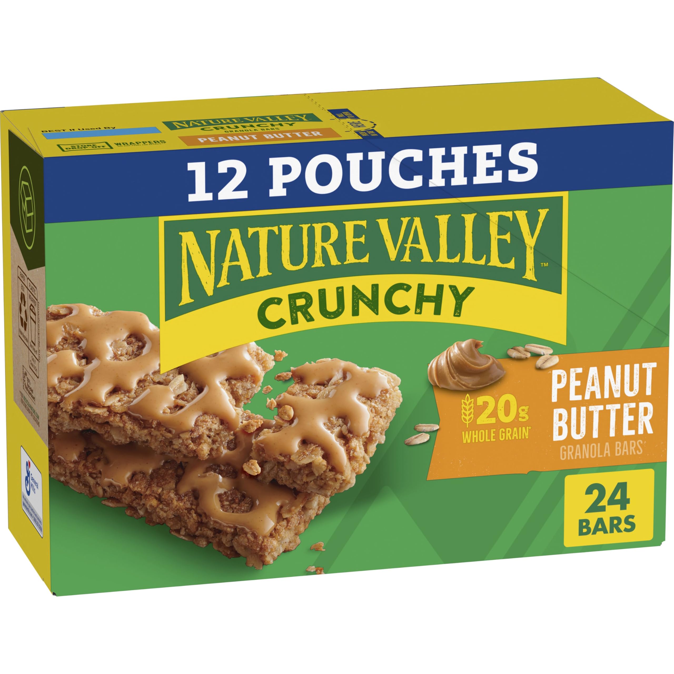Nature Valley Crunchy Granola Bars, Peanut Butter, 24 ct, 17.88 oz