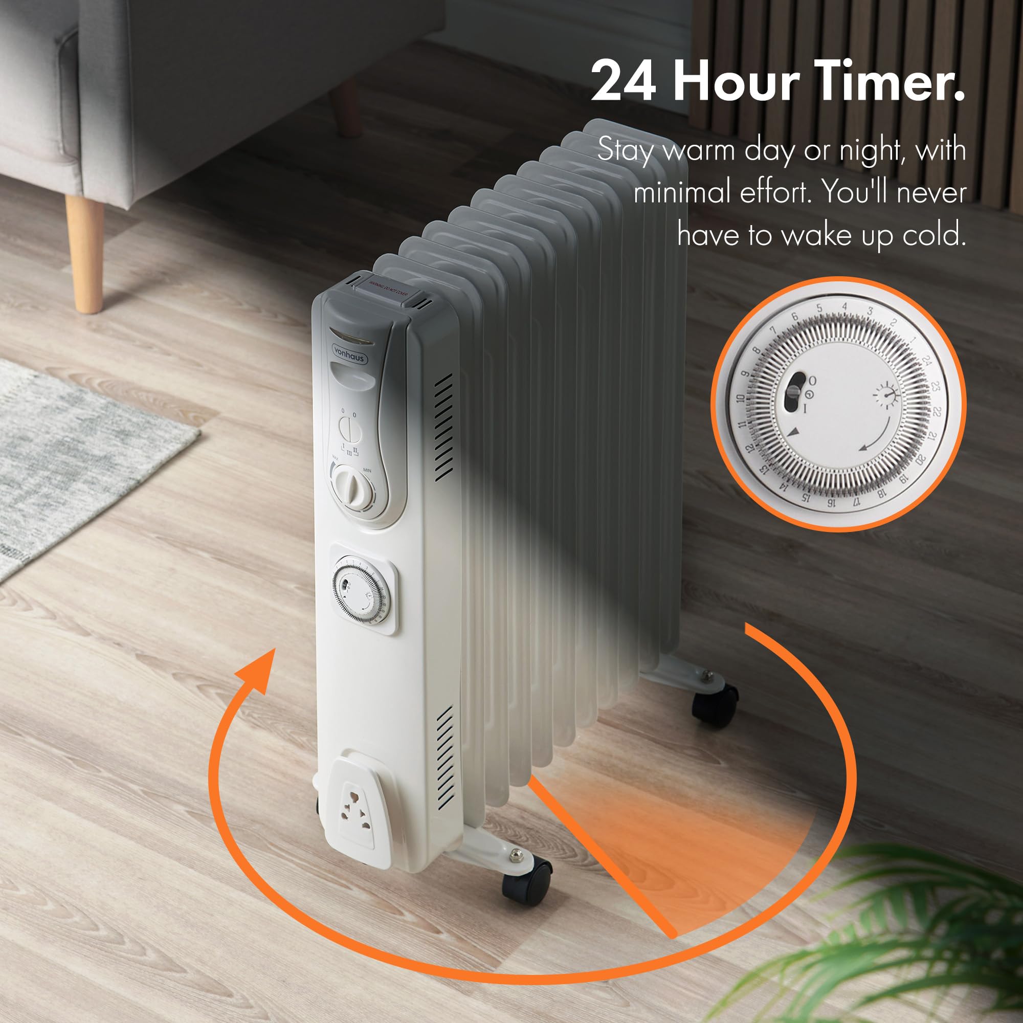 VonHaus Oil Filled Radiator 11 Fin, Electric Radiator for Home Office, Oil  Radiator Warms Any Room Quickly, Thermostatically Controlled 2.5kw Oil  Heater for Maximum Warmth, 2 Year Warranty : Amazon.co.uk: DIY u0026
