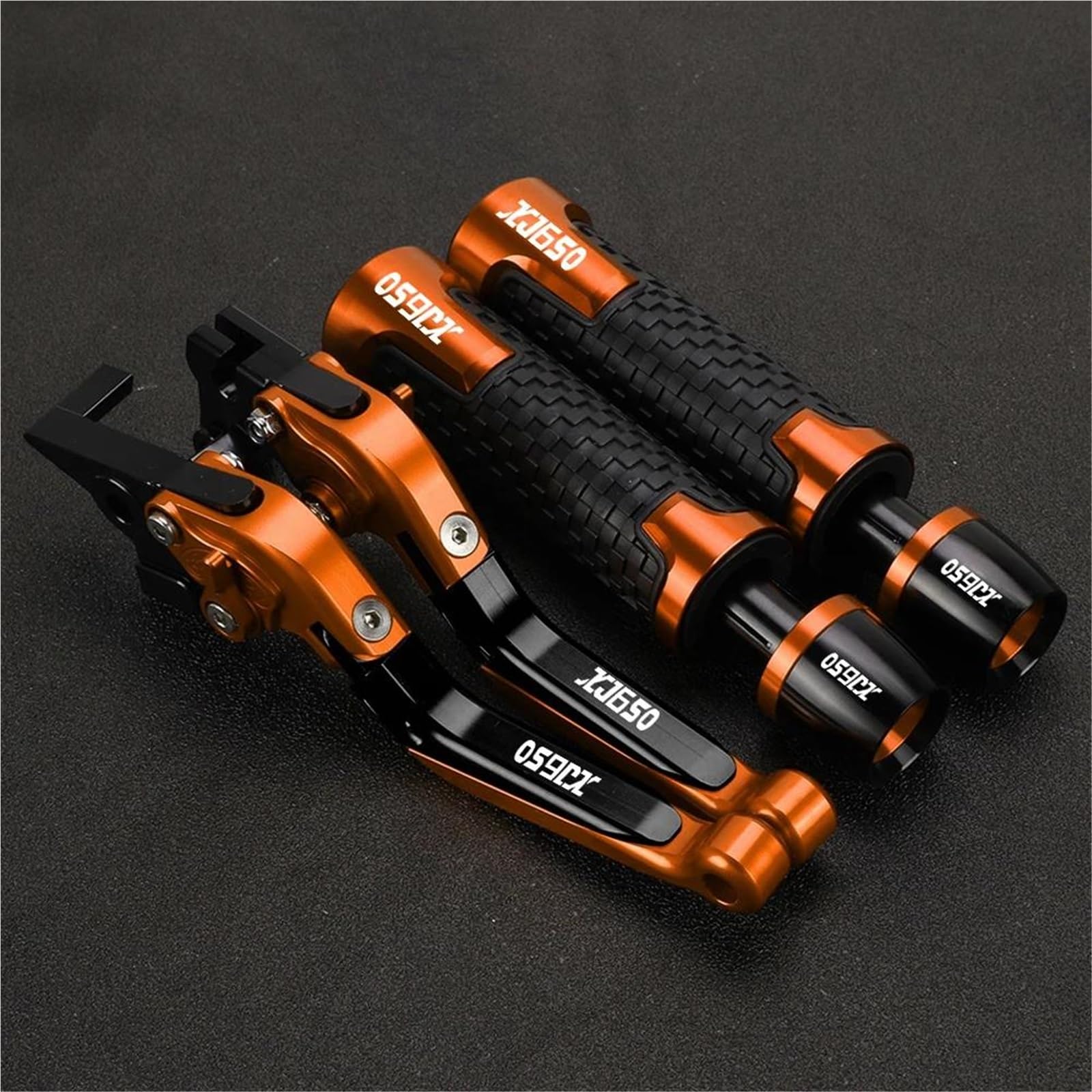 Gquikgw Orange Replace Motorcycle Handle Bar Extendable Folding Brake Clutch Lever Handlebar For Y-Amaha For Turbo Xj650 1980-1985(Orange)