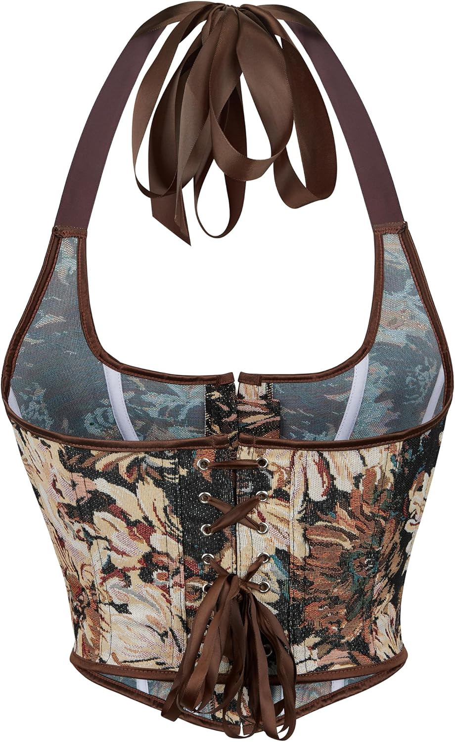 Alivila.Y Fashion Womens Burlesque Lace Underbust Corset Bustier - Image 2