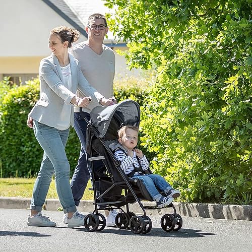 Bebeconfort Rainbow Passeggino Leggero e Reclinabile, Pieghevole Chiusura ad Ombrello, Passeggino da Viaggio Maneggevole e Compatto, 6 mesi - 4 anni, Fino ai 22 kg, colore Mineral Graphite - 7