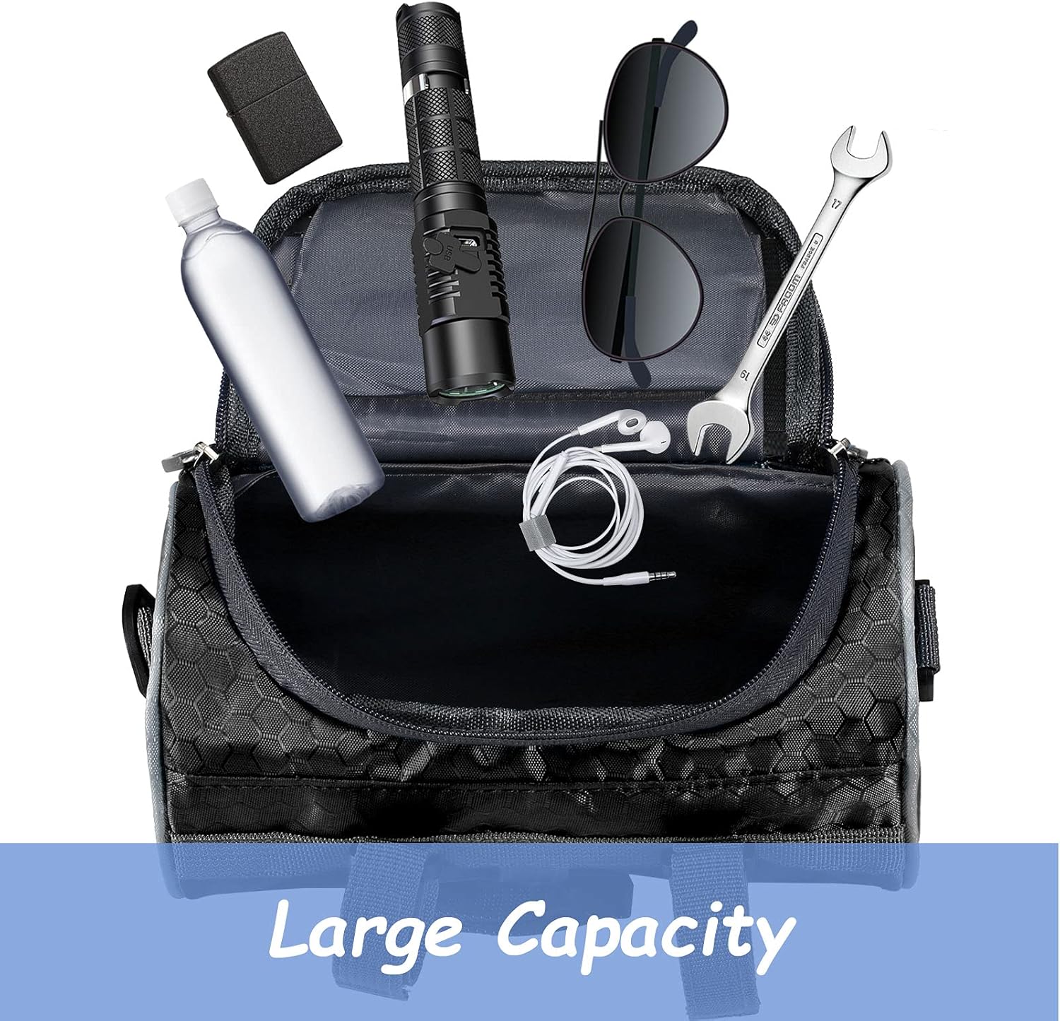 Bike Handlebar Bag Bicycle Storage Bag Waterproof Phone Cycling Mount Front Bag Bike Phone Case Holder Accessories Cycling Pouch Front Pack for Dirt Bikes, Road Bikes, Mountain Bikes and Motorcycles : Sports & Outdoors