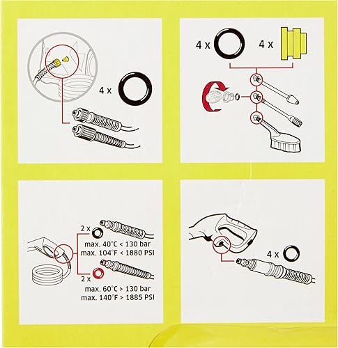Miniatura 3 de Kärcher - Juego de 20 piezas de repuesto para hidrolimpiadoras eléctricas Kärcher
