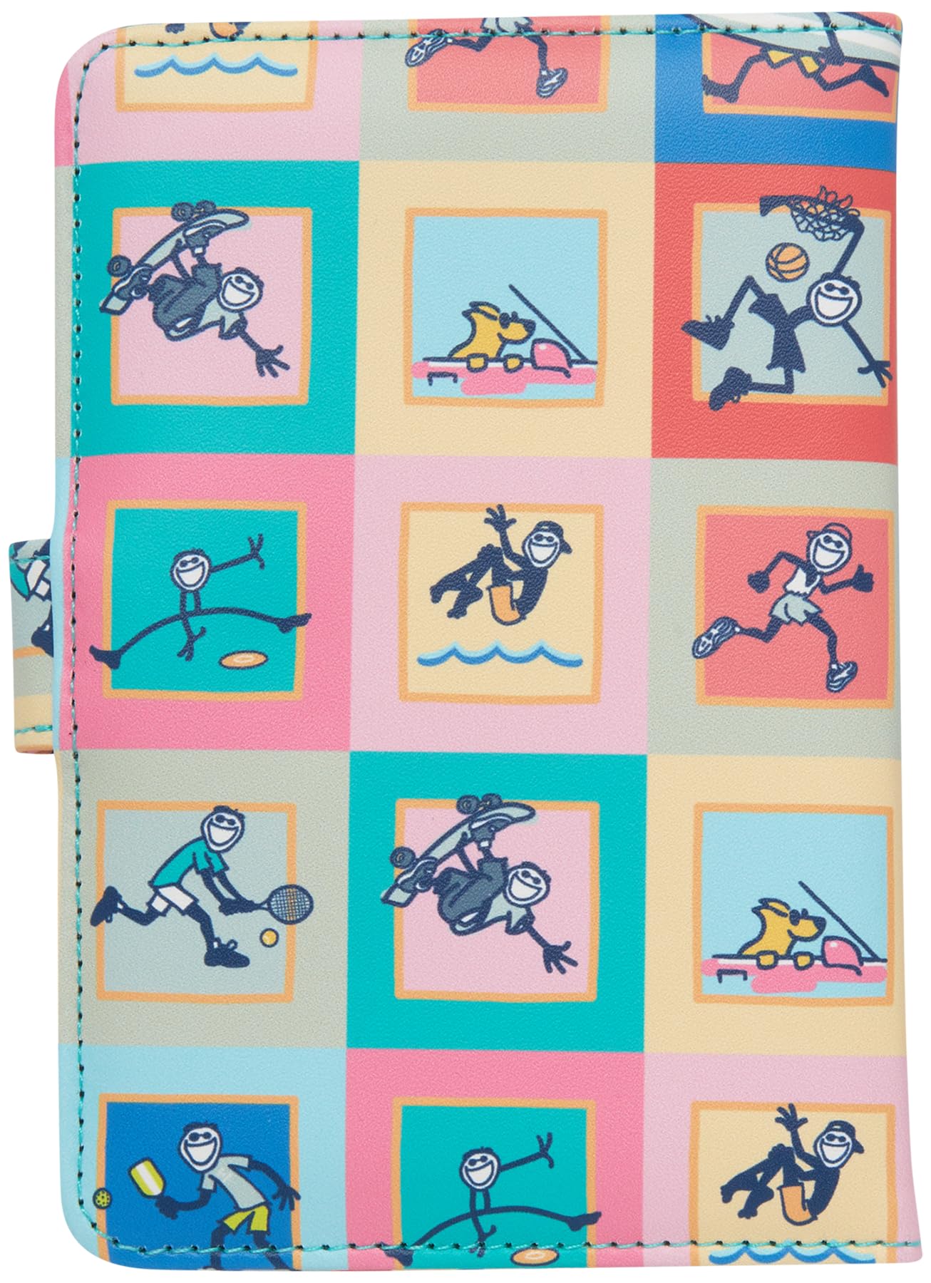 Life is Good Funda para pasaporte de viaje, billetera antirrobo con ranuras interiores para tarjetas con cierre magnético, Practicar deportes, One Size, Funda para pasaporte