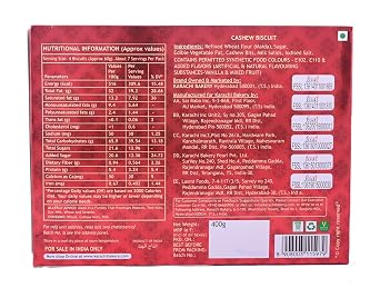 Karachi Bakery Cashew Biscuits, 400G