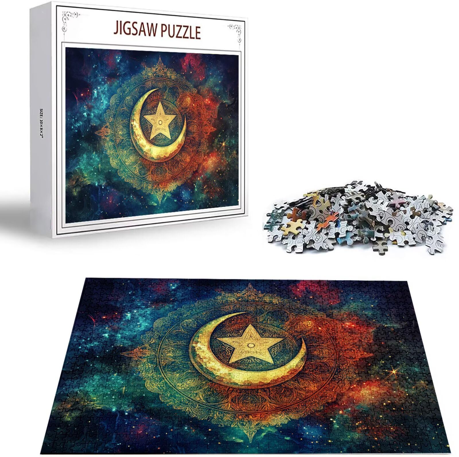 Puzzle 2000 Pezzi, 3 4 5 Anni Puzzle Luna 6 7 8 Anni Giochi Educativi Sostenibili Con Motivi Per Adulti Da Gioco in Legno Di Alta Qualità Jigsaw Sogno per Gioco Familiare, 2026 Regalo Natale H-3596