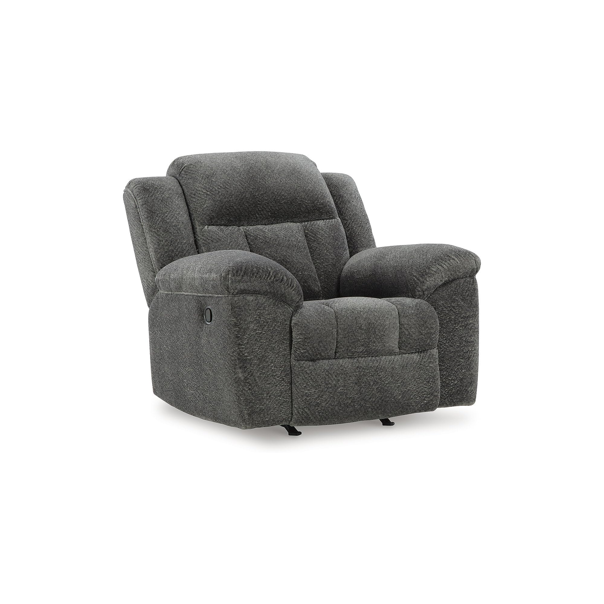 Signature Design by Ashley Frohn Contemporary Rocker Recliner, Gray