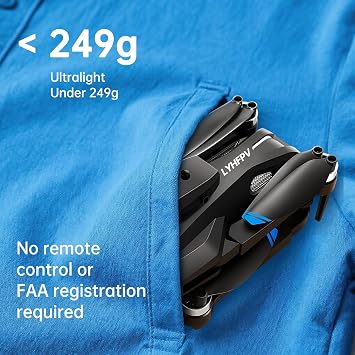 Drone with 4K HD Camera for Adults and Beginners,Drone with 40 Mins Long Flight Time,Foldable WIFI Mini RC Quadcopter with Brushless Motor,Dual Cameras,Gestures Selfie