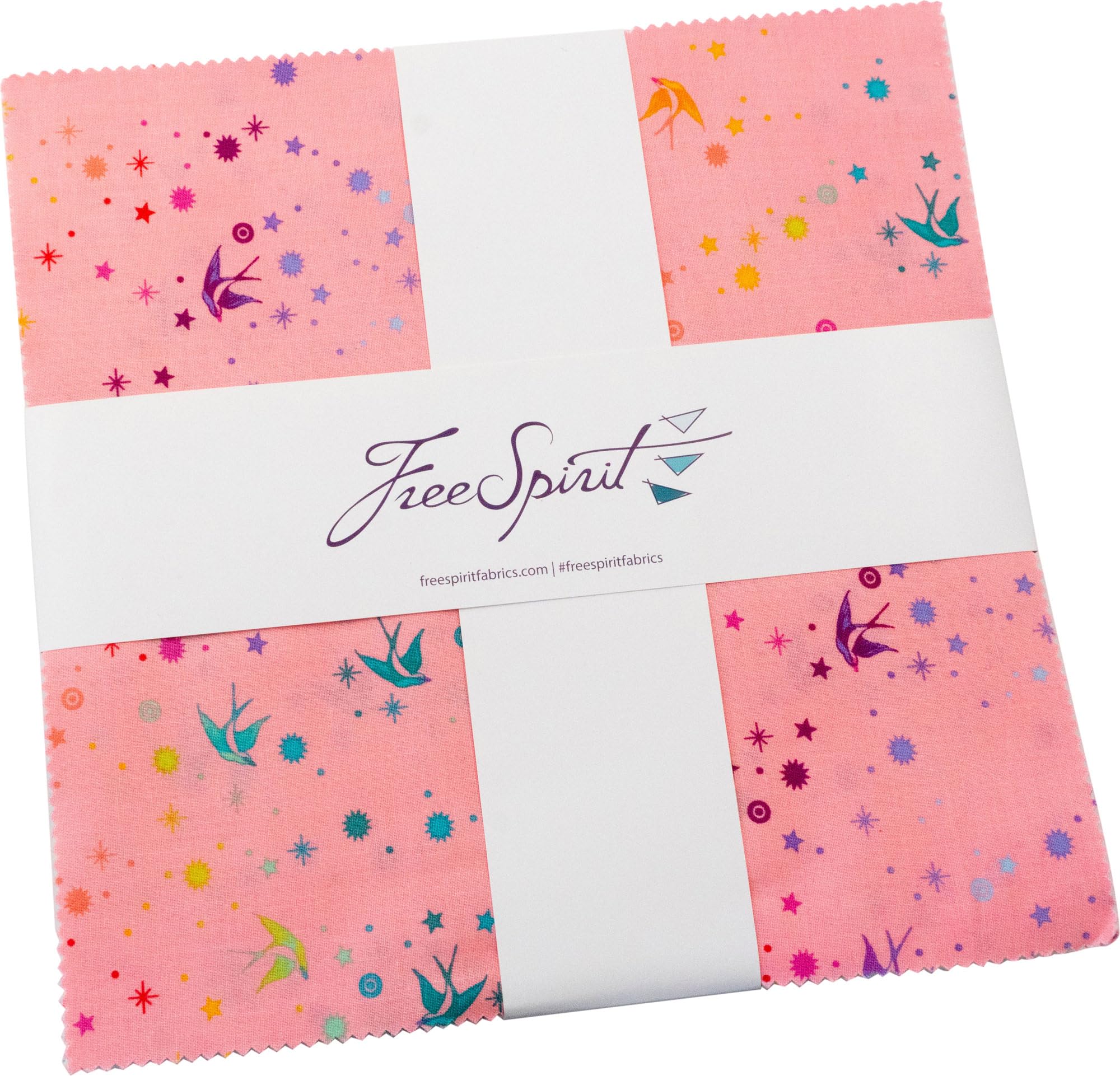 Tula Pink Saturday Stash Fairy Dust 10" Squares 42 10-inch Squares Layer Cake FreeSpirit Fabrics
