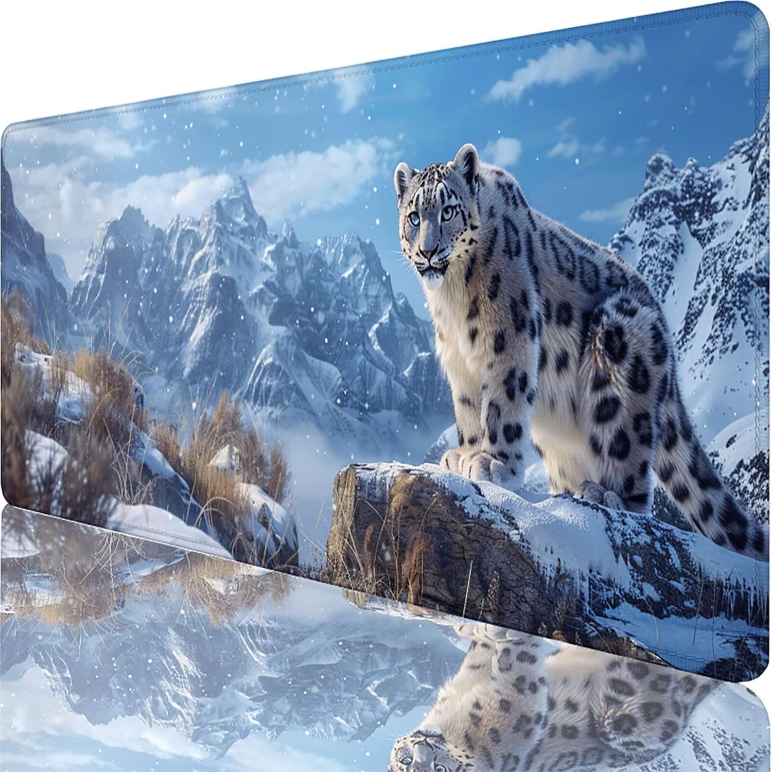 白 マウスパッド ゲーミングマウスパッド 大型 1200x600x3mm デスクマットと 防水滑り止 めゴム 底 レーザー&amp;