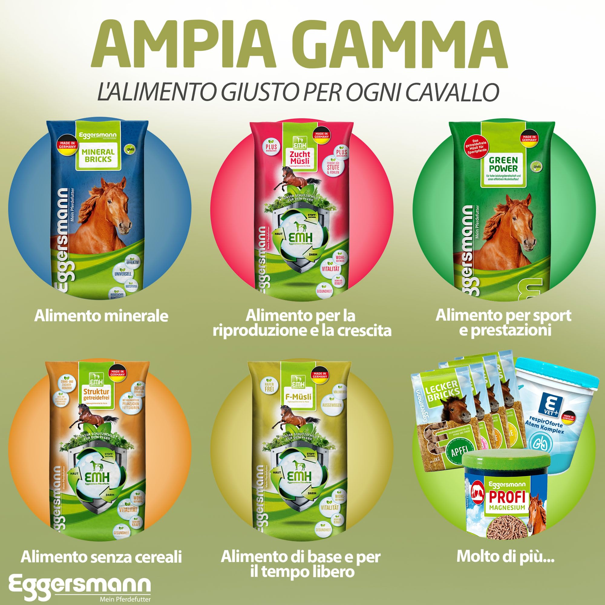 Eggersmann Fiocchi d'orzo 15 kg – Mangime Singolo ad Alto Contenuto energetico – Fiocchi d'orzo Adatti per Cavalli, Pony, polli e Piccoli Animali – Ideale per intolleranza all'avena