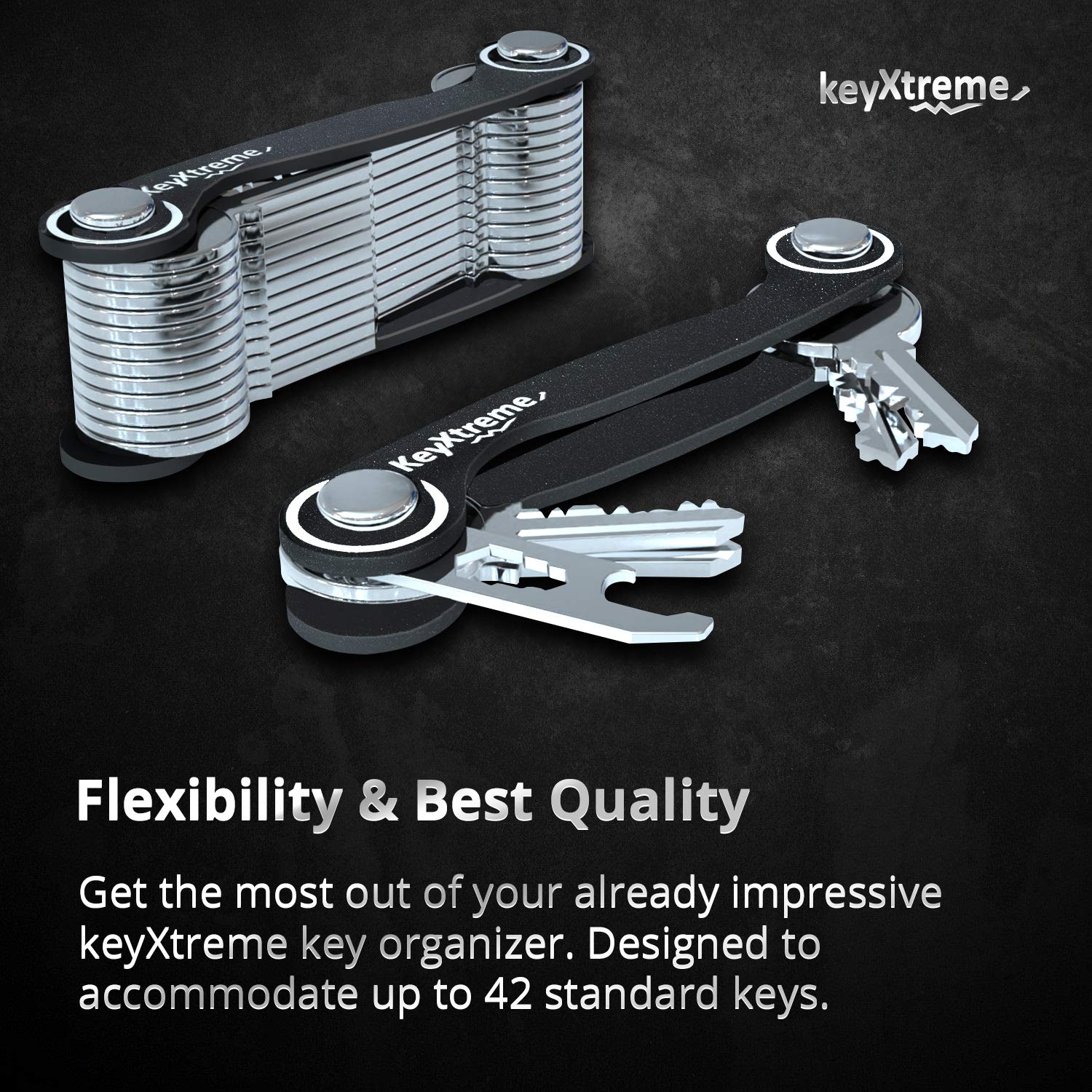 Smart Key Organizer Up To 42 Standard Keys Compact Key