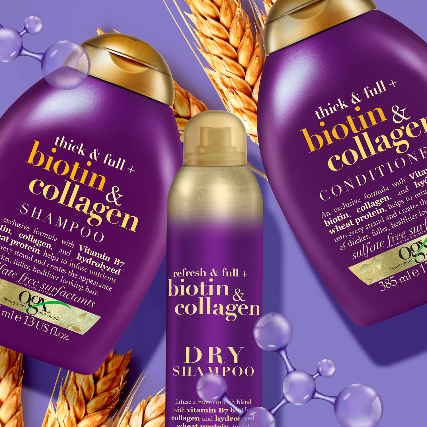 OGX Biotin & Collagen Hair Thickening Shampoo, 385ml Buy Online in