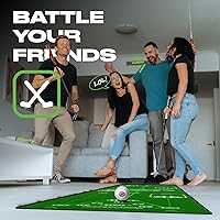 Vista 3 de Back 2 Basics Tapete de Putting de Golf de 10 pies - Green de Putting Interior Premium, Putting de Golf Realista para Entrenamiento - Tapete